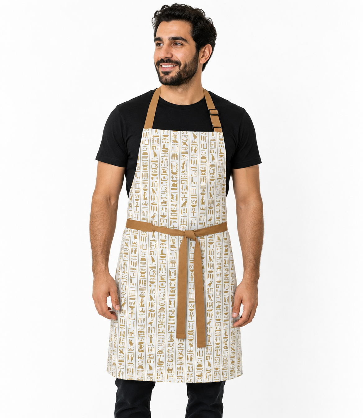 Hieroglyphic bib Apron - Long (Unisex)