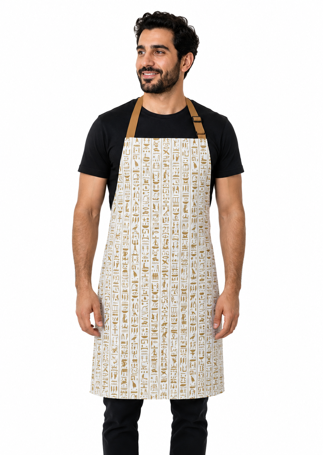 Hieroglyphic bib Apron - Long (Unisex)