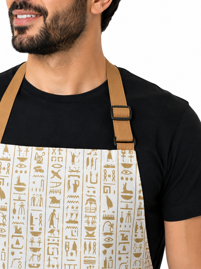 Hieroglyphic bib Apron - Long (Unisex)