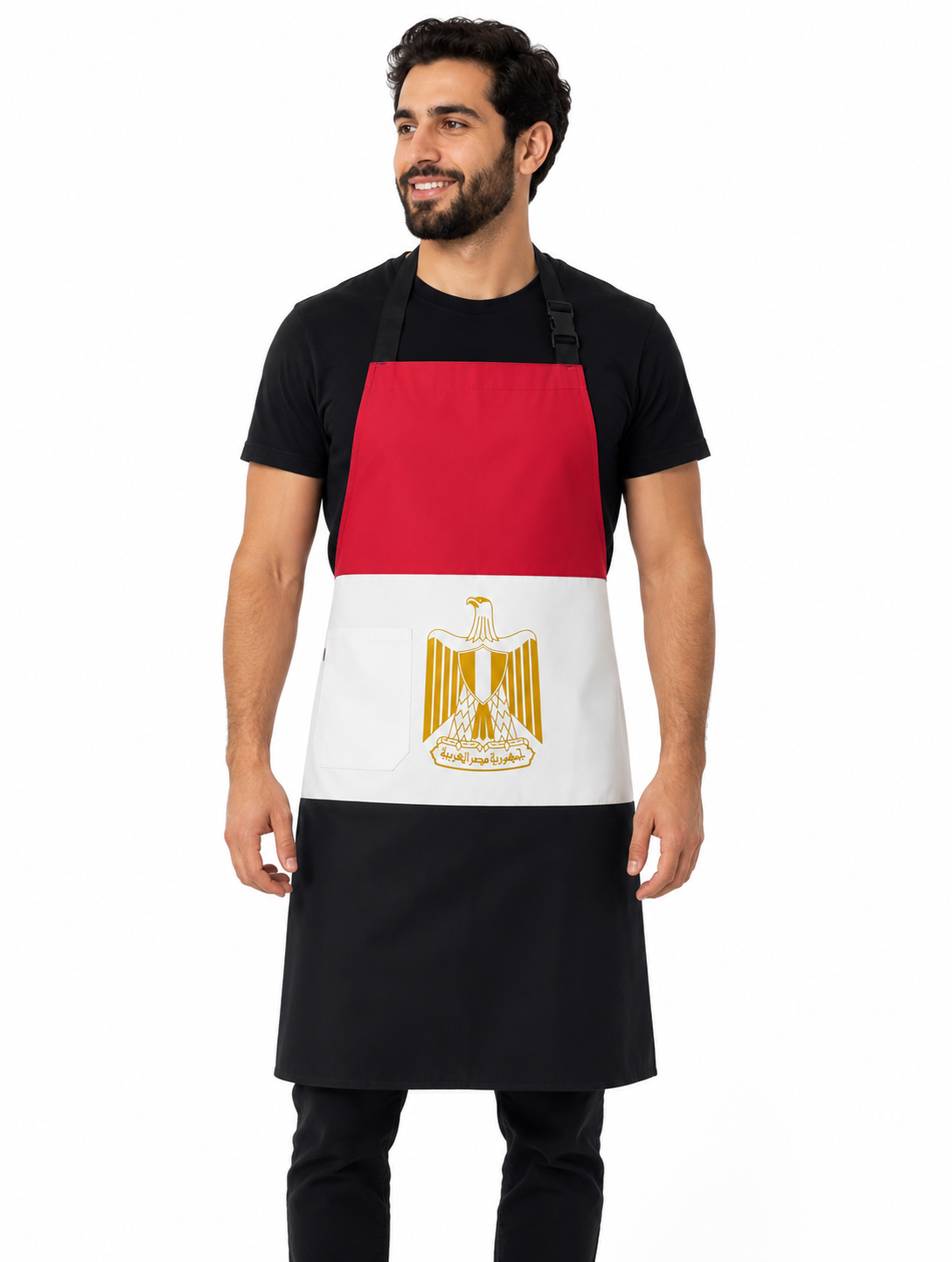 Egypt Flag bib Apron - Long (Unisex)
