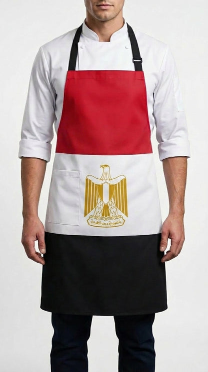 Egypt Flag bib Apron - Long (Unisex)